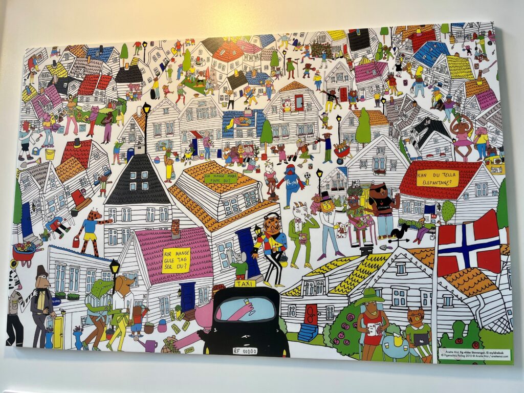 Sample ng wimmelbook art na mula sa Europa na naka-exhibit sa AFCC sa Singapore